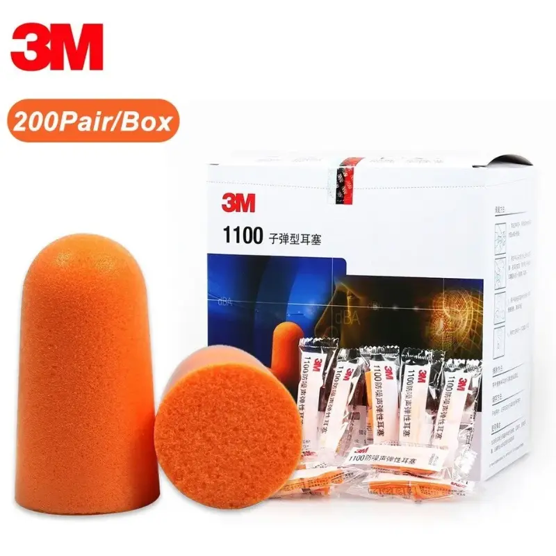 3M Foam Earplugs Uncorded with Pair Box