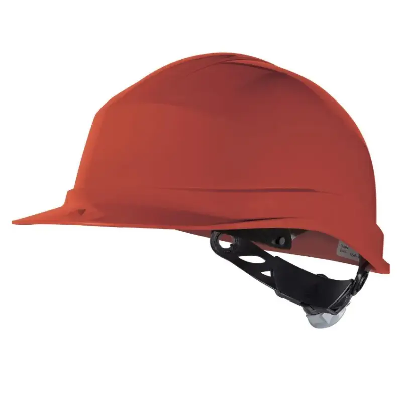 DELTAPLUS Red Safety Helmet, Rotor Adjustment