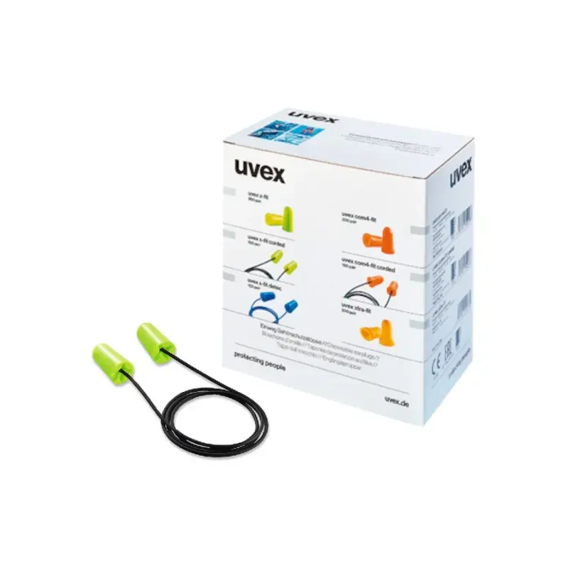 Disposable X-Fit Earplugs with Cord Insulation