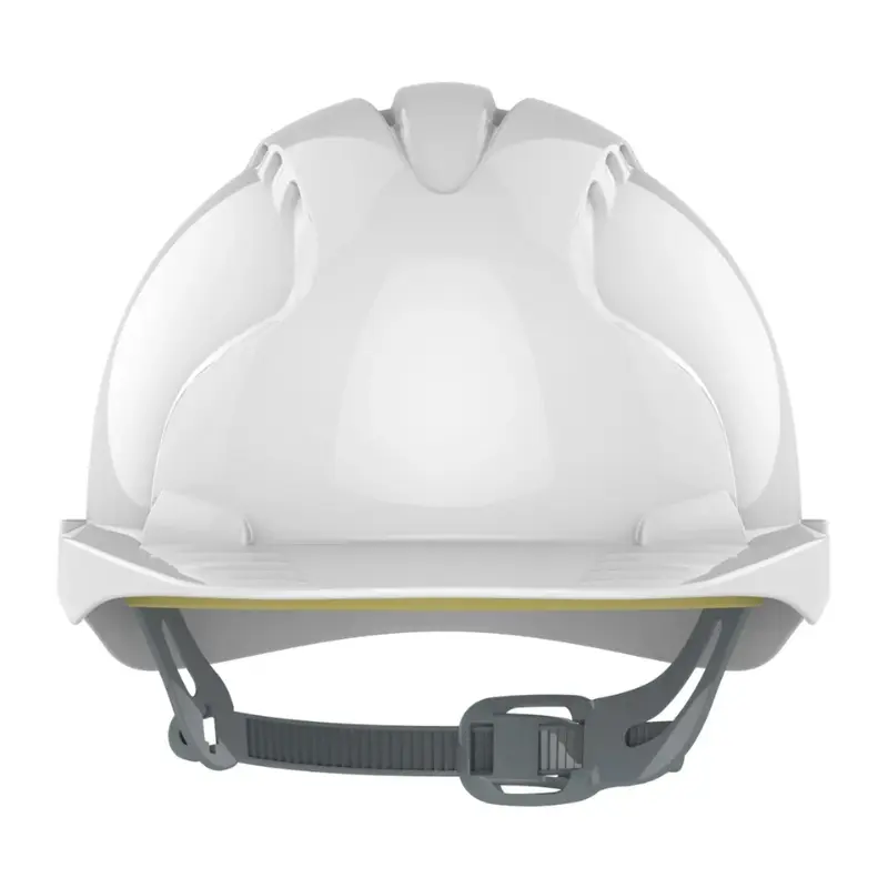 White Safety Non-Vented Helmet