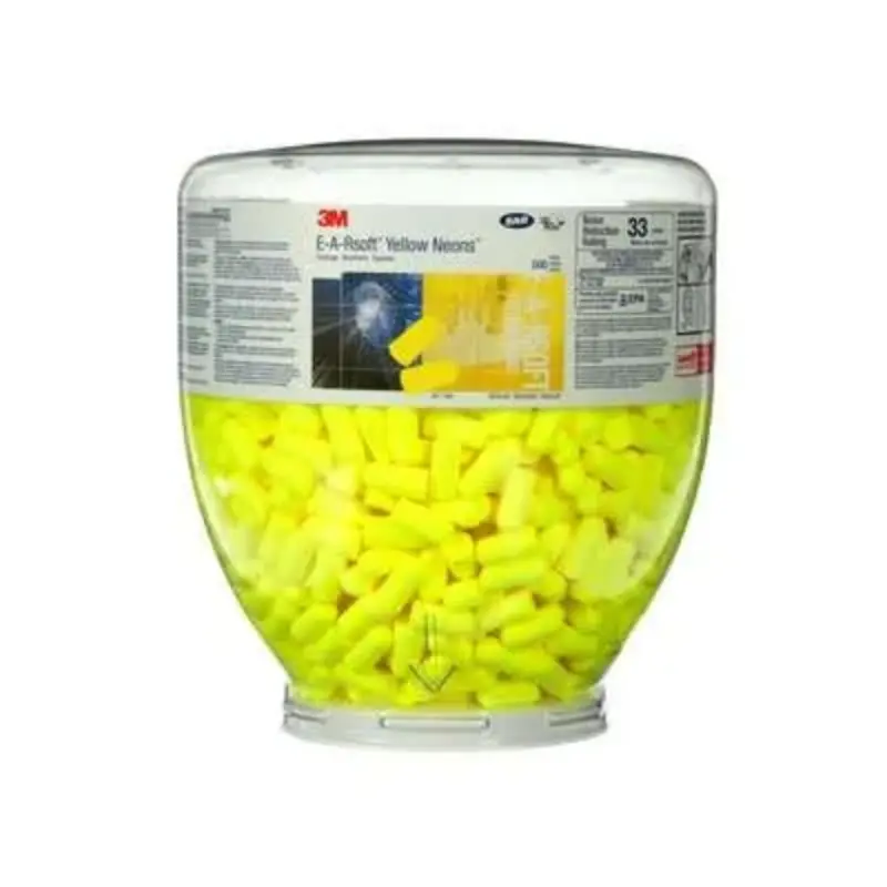 3M Yellow Neons One Touch Refill Earplugs with Uncorded