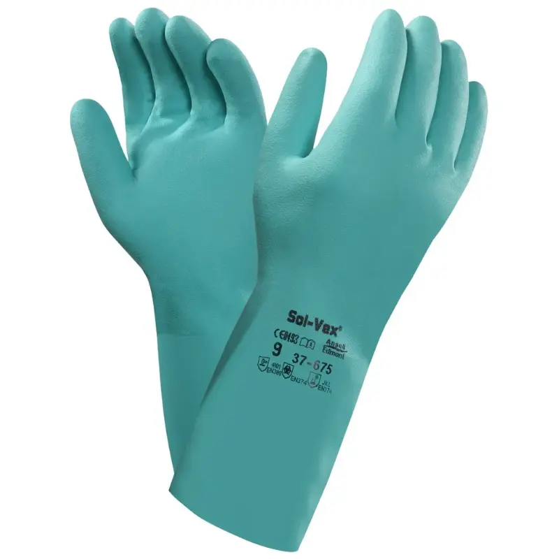 Ansell Alphatec Solvex Nitrile Chemical-Resistant Gloves