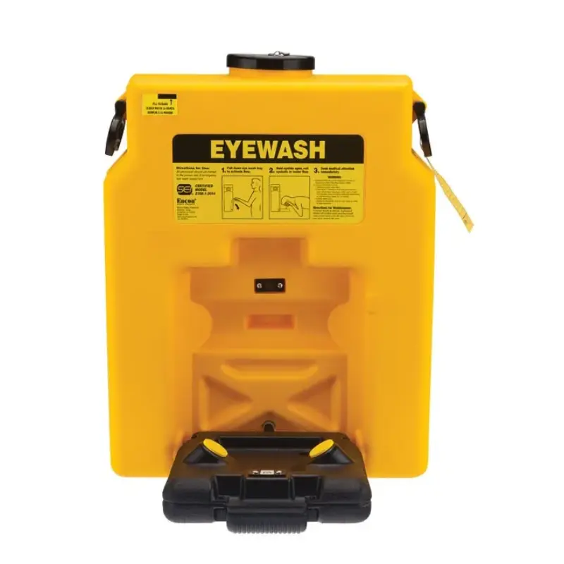 ENCON 14 Gallons Eye Wash Station 15 Minute Non-Injurious