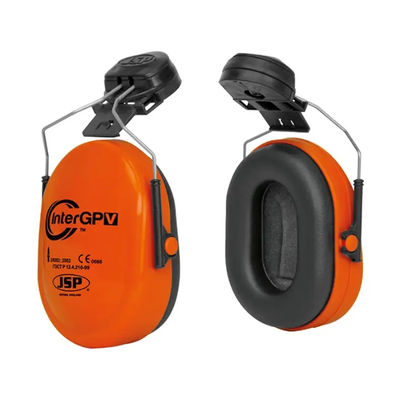 JSP InterGPV Orange Mounted Ear Defender