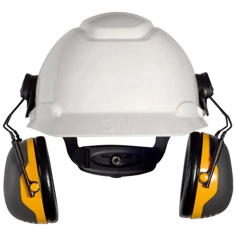 Peltor X2 Earmuffs Hard Hat Attached