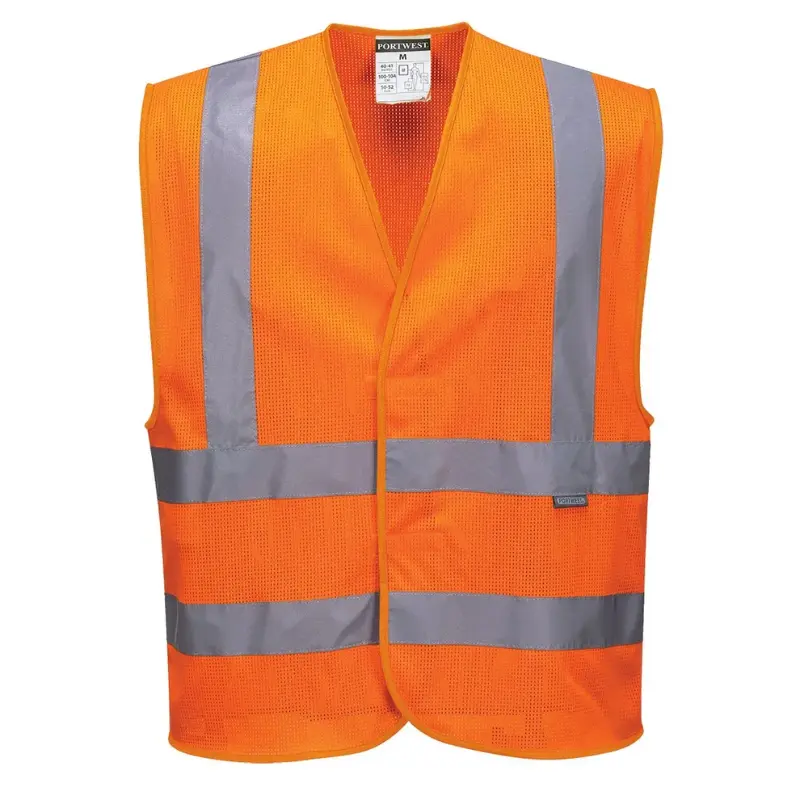 PORTWEST C370 Mesh Air Band and Brace Orange High Visibility Vest