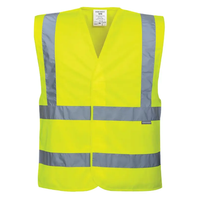 PORTWEST C470 Class 2 Band and Brace Yellow High Visibility Vest