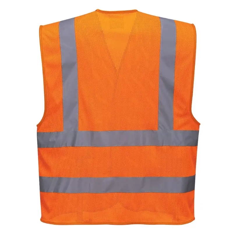 PORTWEST Mesh Air Band and Brace Orange High Visibility Vest