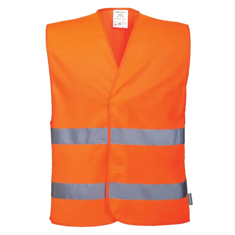 PORTWEST Orange High Visibility Two Band Vest